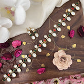 Fancy Red Green Victorian Diamond Choker-VV1522